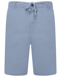 KAM Elasticated Waist Shorts Dusty Blue
